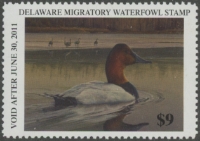 Scan of 2010 Delaware Duck Stamp 