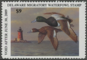 Scan of 2008 Delaware Duck Stamp MNH VF