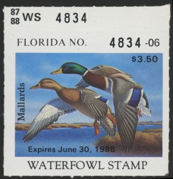 Scan of 1987 Florida Duck Stamp MNH VF