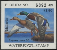 Scan of 1987 Florida Duck Stamp MNH VF
