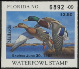 Scan of 1987 Florida Duck Stamp MNH VF