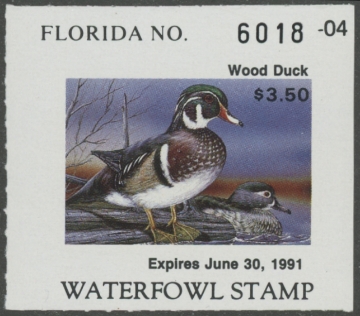 Scan of 1990 Florida Duck Stamp MNH VF