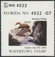 Scan of 1991 Florida Duck Stamp MNH VF