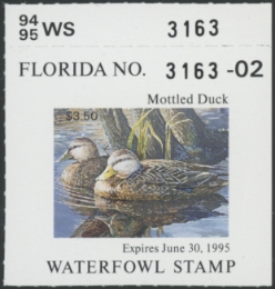 Scan of 1994 Florida Duck Stamp MNH VF