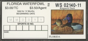 Scan of 2000 Florida Duck Stamp MNH VF