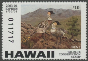Scan of 2003 Hawaii Duck Stamp MNH VF