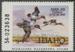 Scan of 1988 Idaho Duck Stamp MNH VF