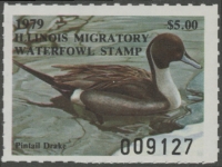 Scan of 1979 Illinois Duck Stamp MNH VF