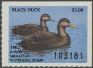Scan of 1982 Illinois Duck Stamp MNH VF