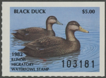 Scan of 1982 Illinois Duck Stamp MNH VF