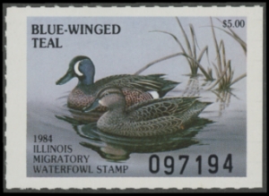 Scan of 1984 Illinois Duck Stamp MNH VF