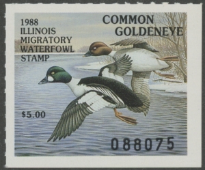 Scan of 1988 Illinois Duck Stamp MNH VF