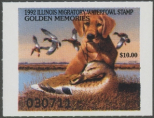Scan of 1992 Illinois Duck Stamp MNH VF