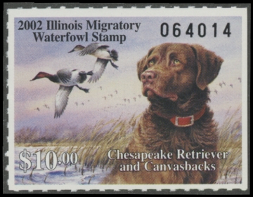 Scan of 2002 Illinois Duck Stamp MNH VF