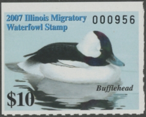 Scan of 2007 Illinois Duck Stamp MNH VF