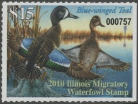 Scan of 2010 Illinois Duck Stamp - Series End MNH VF