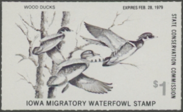 Scan of 1978 Iowa Duck Stamp MNH VF