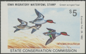 Scan of 1981 Iowa Duck Stamp MNH VF