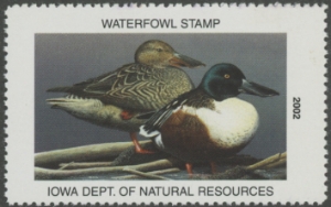 Scan of 2002 Iowa Duck Stamp MNH VF