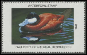 Scan of 2003 Iowa Duck Stamp MNH VF