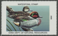 Scan of 2005 Iowa Duck Stamp MNH VF