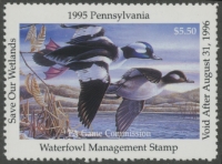 Scan of 1995 Pennsylvania Duck Stamp MNH VF