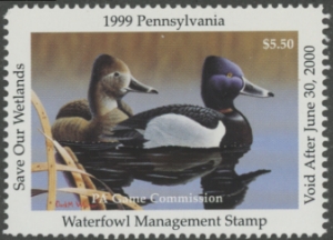 Scan of 1999 Pennsylvania Duck Stamp MNH VF
