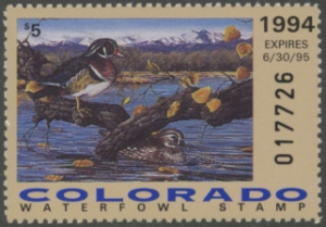Scan of 1994 Colorado Duck Stamp MNH VF