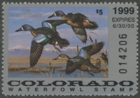 Scan of 1999 Colorado Duck Stamp MNH VF