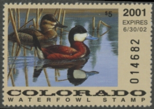 Scan of 2001 Colorado Duck Stamp MNH VF