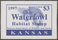 Scan of 1997 Kansas Duck Stamp MNH VF