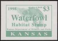 Scan of 1998 Kansas Duck Stamp MNH VF