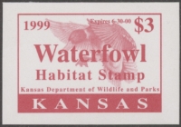 Scan of 1999 Kansas Duck Stamp MNH VF