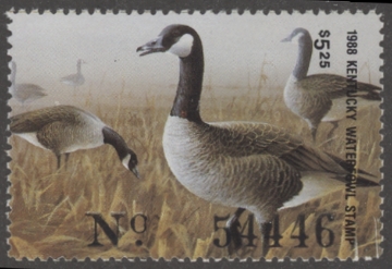 Scan of 1988 Kentucky Duck Stamp MNH VF