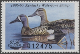 Scan of 1996 Kentucky Duck Stamp MNH VF