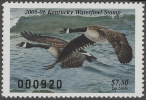 Scan of 2005 Kentucky Duck Stamp MNH VF