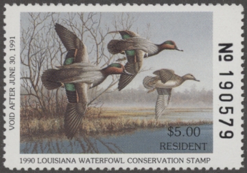 Picture of 1989 Louisiana Duck Stamp MNH VF