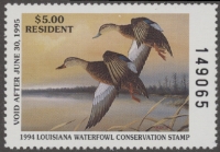 Scan of 1994 Louisiana Duck Stamp MNH VF