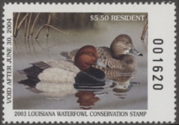 Scan of 2003 Louisiana Duck Stamp MNH VF