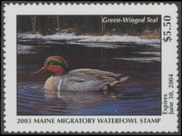 Scan of 2003 Maine Duck Stamp MNH VF