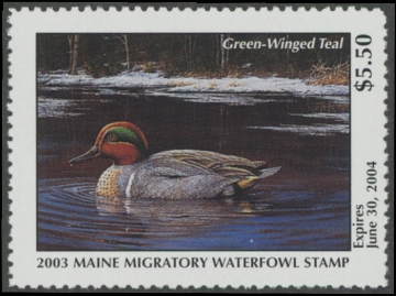 Scan of 2003 Maine Duck Stamp MNH VF