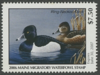 Scan of 2006 Maine Duck Stamp MNH VF