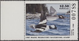 Scan of 1987 Maine Duck Stamp MNH VF