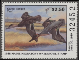 Scan of 1988 Maine Duck Stamp MNH VF