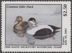 Scan of 2000 Maine Duck Stamp MNH VF