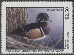 Scan of 2001 Maine Duck Stamp MNH VF