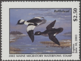 Scan of 2002 Maine Duck Stamp MNH VF