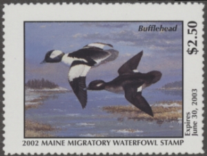 Scan of 2002 Maine Duck Stamp MNH VF