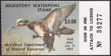 Scan of 1981 Maryland Duck Stamp MNH VF