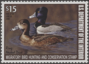 Scan of RW74 2007 Duck Stamp  MNH XF